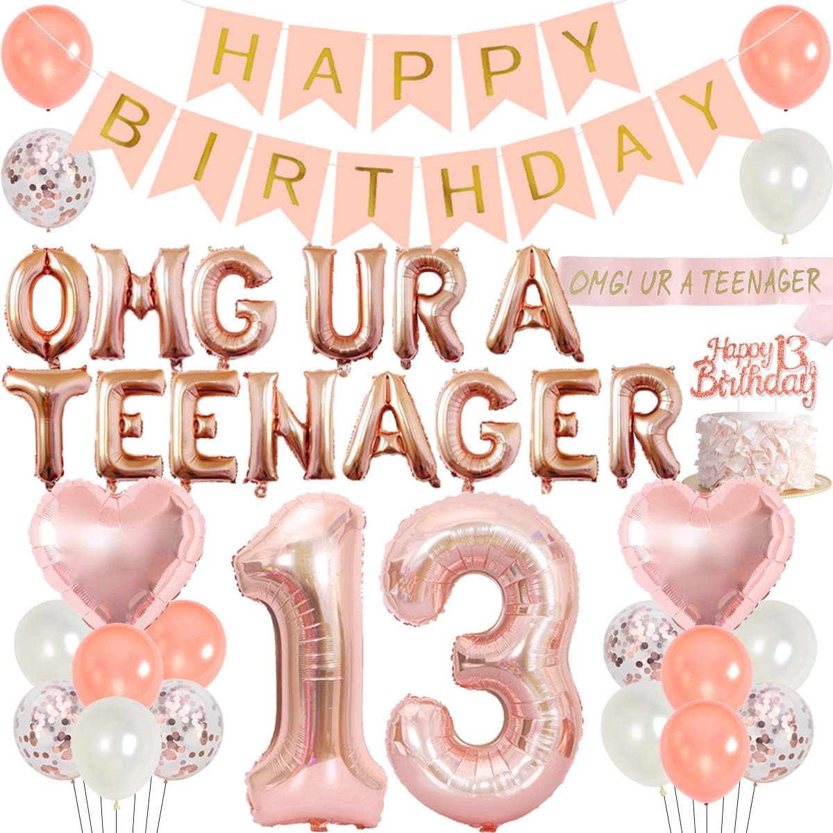 Party Banner Gold - Украшения для вечеринки в честь 13-летия
