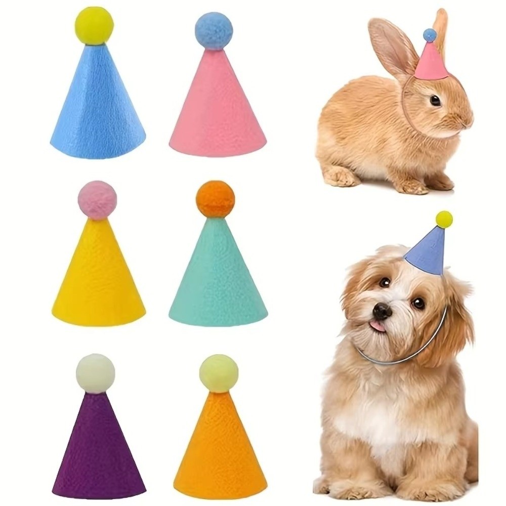 Party Hat Cone - Многоразовые мини-шляпы для вечеринок из 6