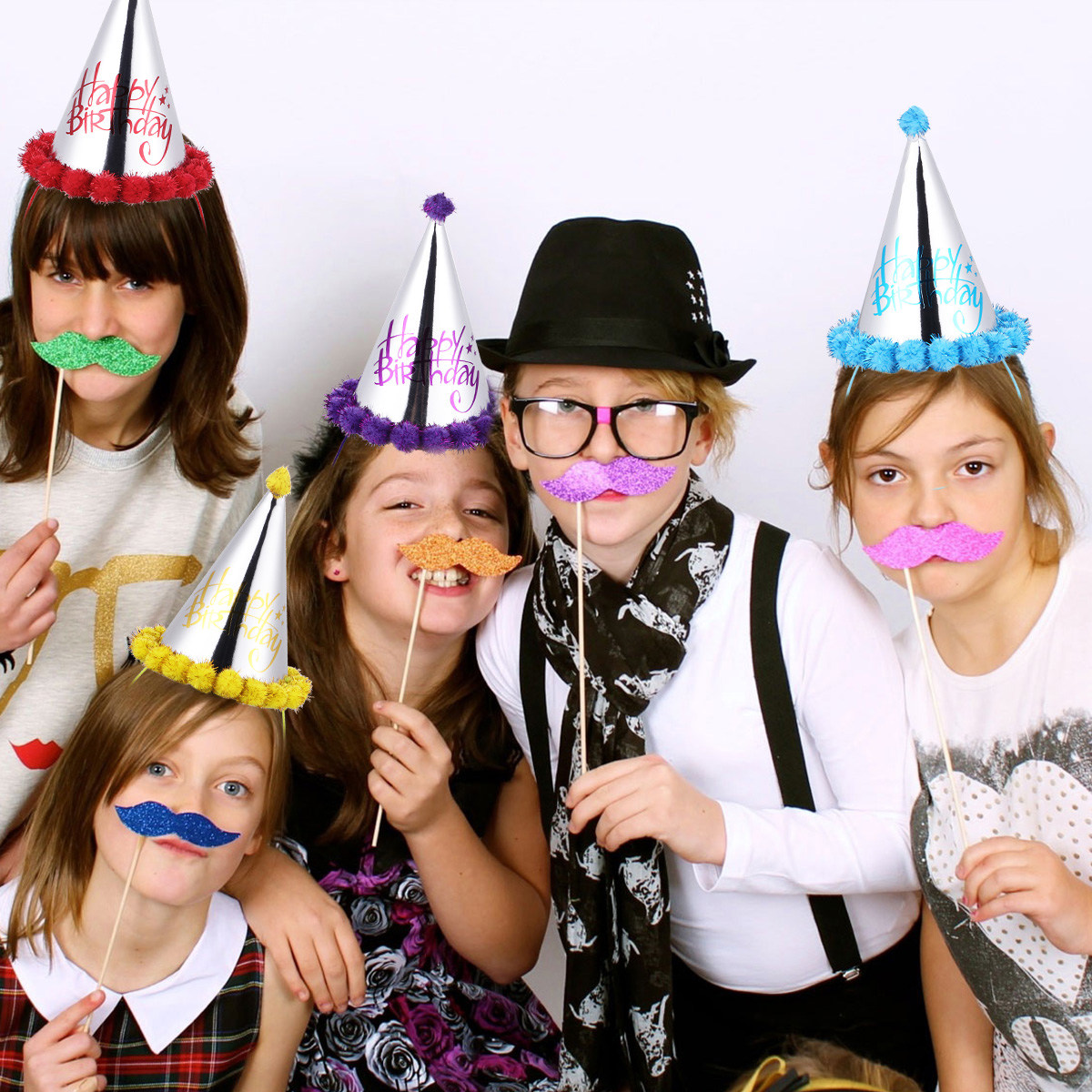 5 шт. бумажных шляпок с лазерн – обзор и цена Party Hat Cone