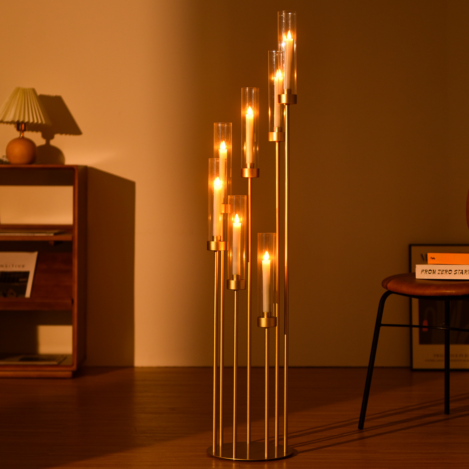 4 комплекта 7-рожковых золотых – обзор и цена Centerpiece Stick