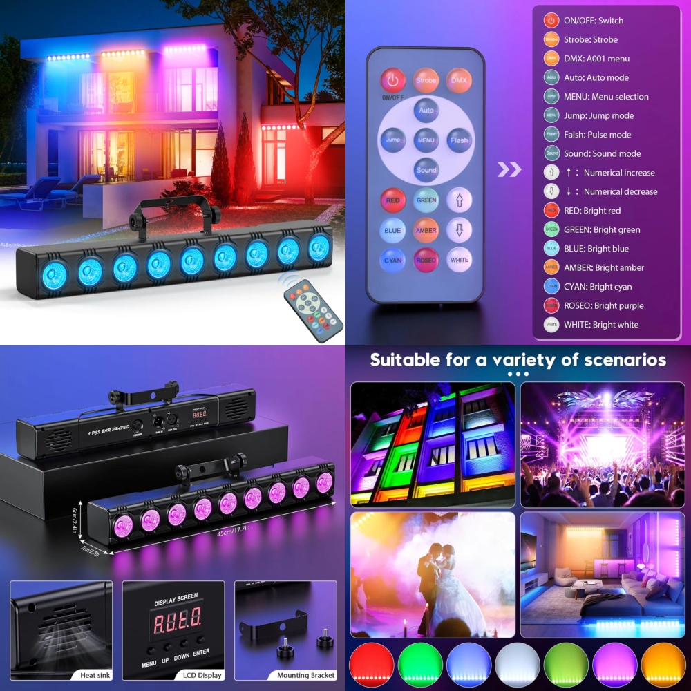 Светодиодный RGB-прожектор 36  – обзор и цена Event Party Dj
