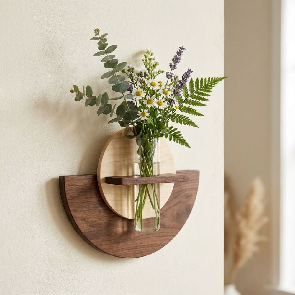 Овальная деревянная настенная  – обзор и цена Flower Wall Panel