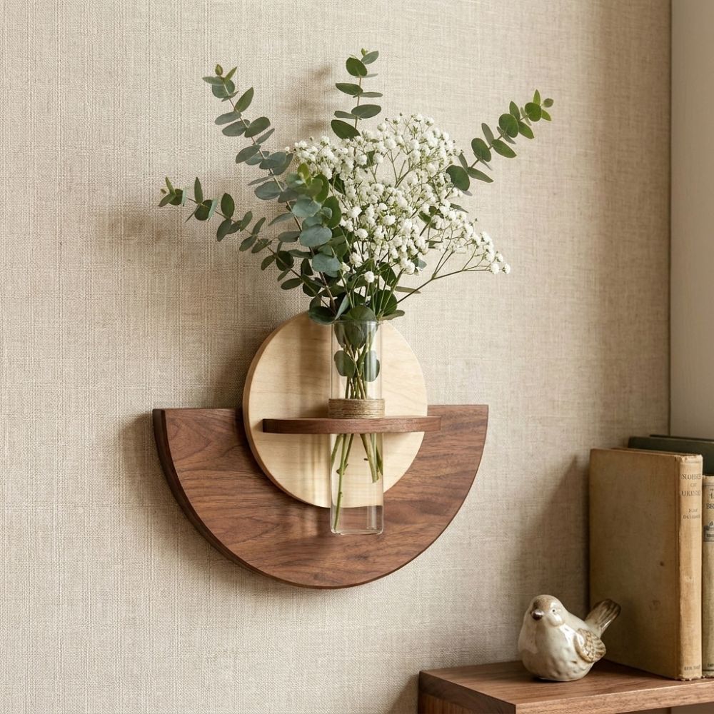 Овальная деревянная настенная  – обзор и цена Flower Wall Panel